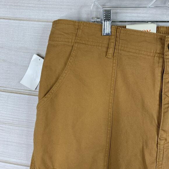 Knox Rose Pants Womens XL Brown High Rise Elastic Waistband Straight Leg NWT - Picture 2 of 11